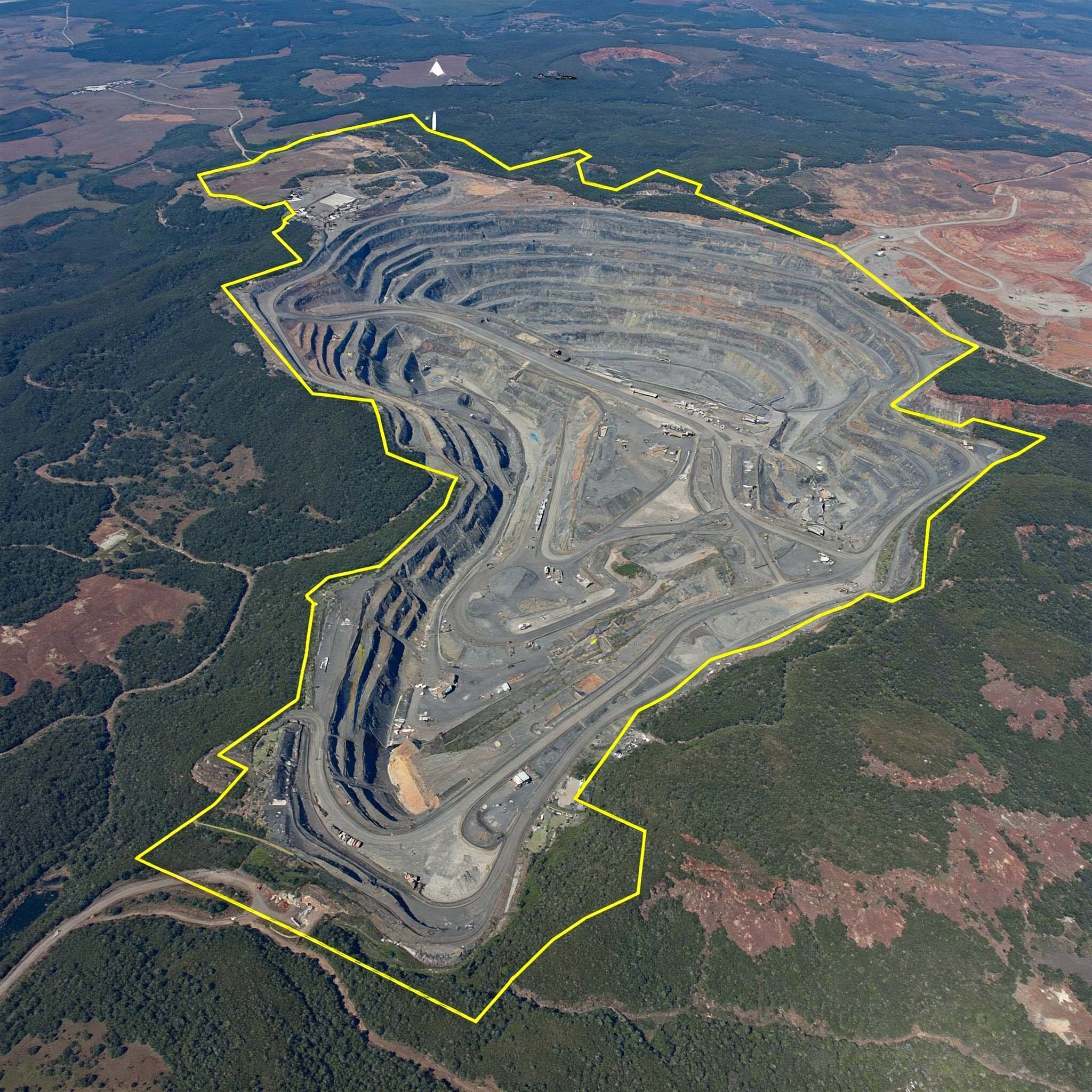Mine Boundary Map
